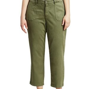 NYDJ Plus Size Straight Leg Green Pants Size 26